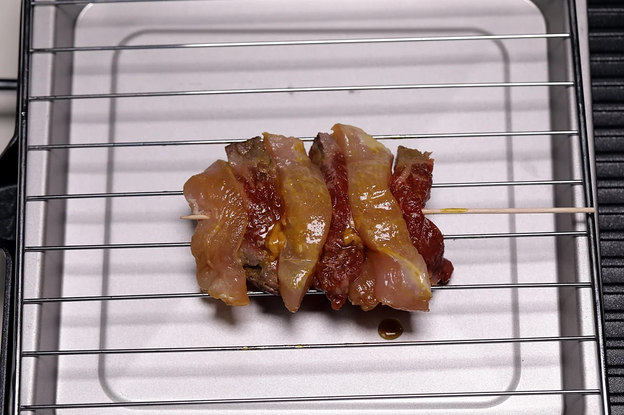 치킨 쇠고기 땅콩소스 꼬치 6단계