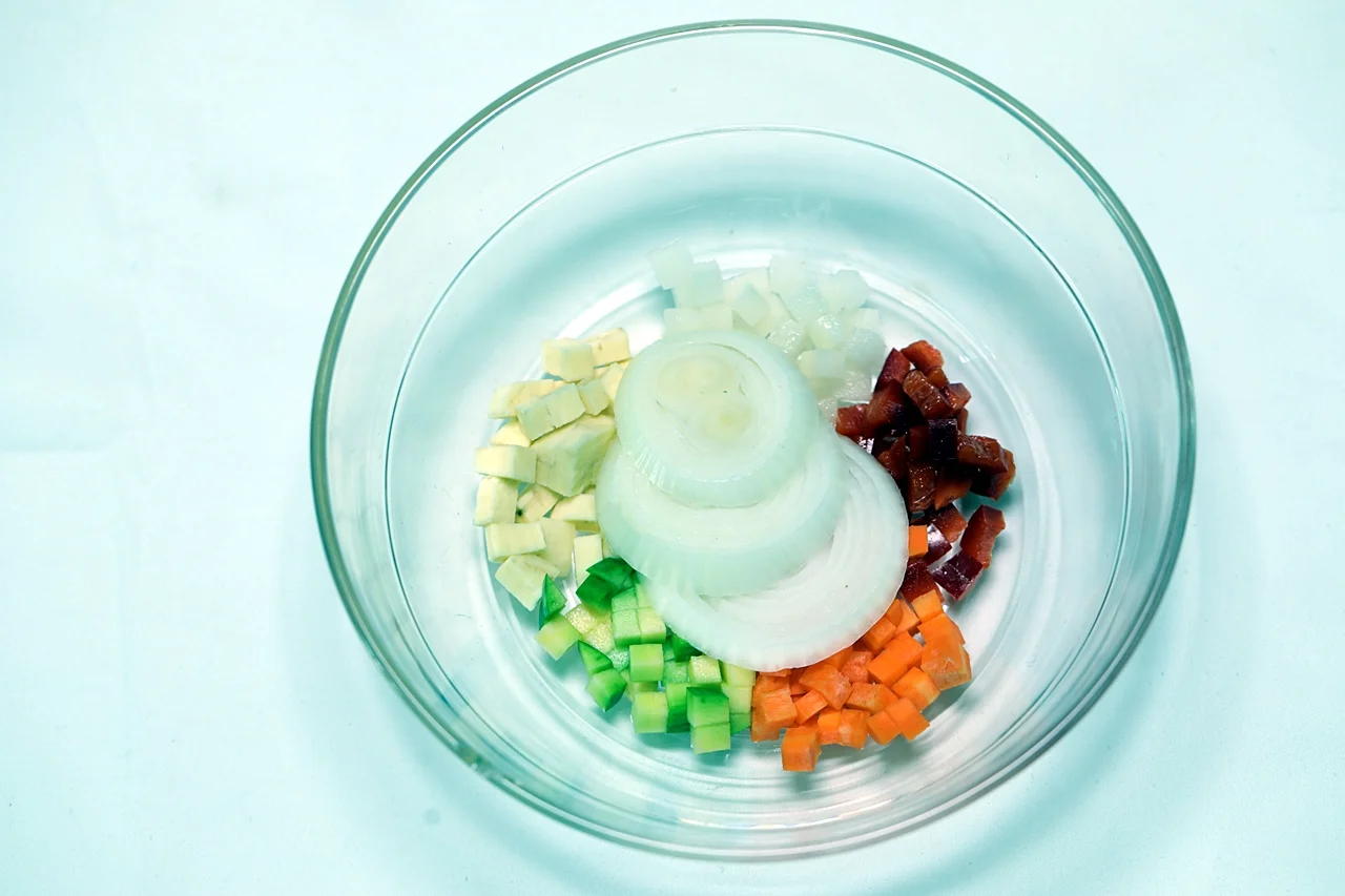 토마토 야채 오븐구이 1단계