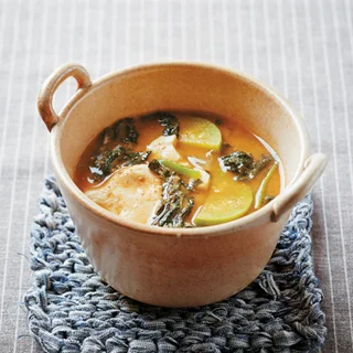 산나물된장찌개