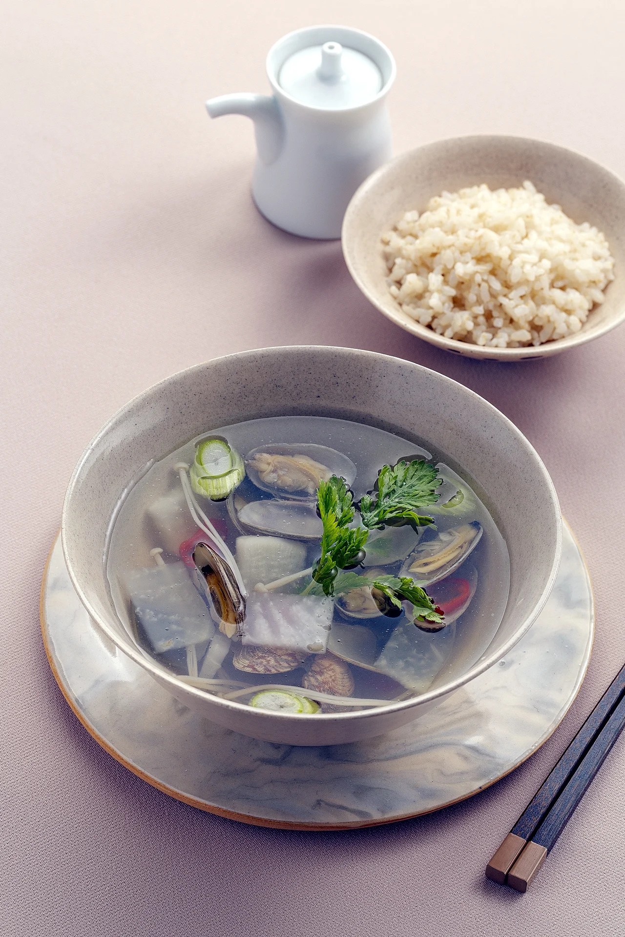 바지락 맑은국