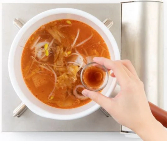 낙지묵은지콩나물국 5단계