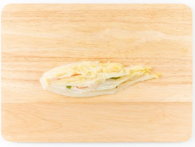 곤약백김치말이 4단계