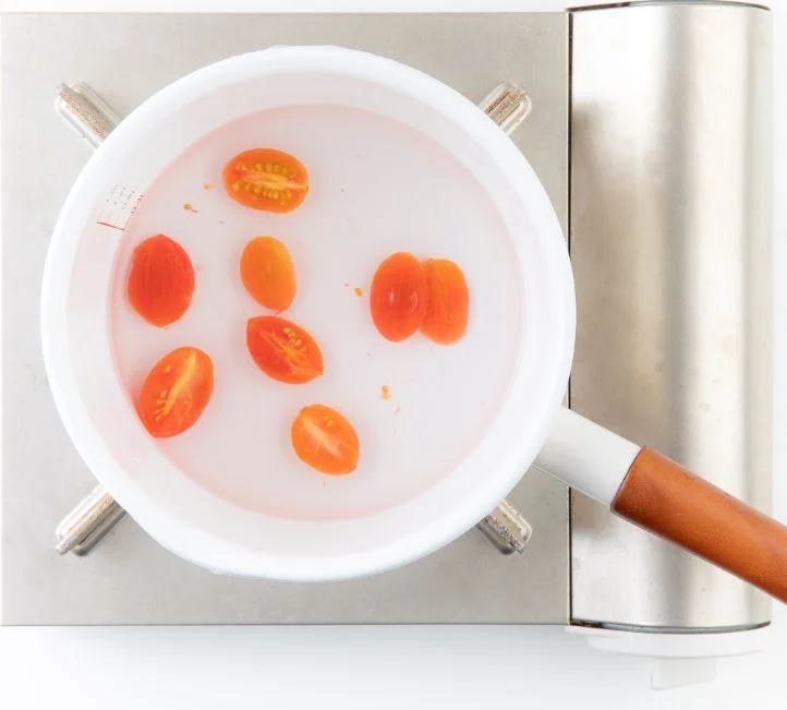 시금치토마토무침 3단계
