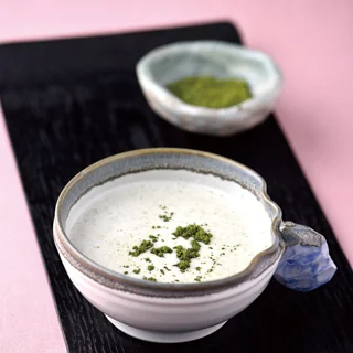 녹차귀리라떼