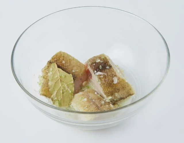 찹쌀 흰살 생선찜 2단계