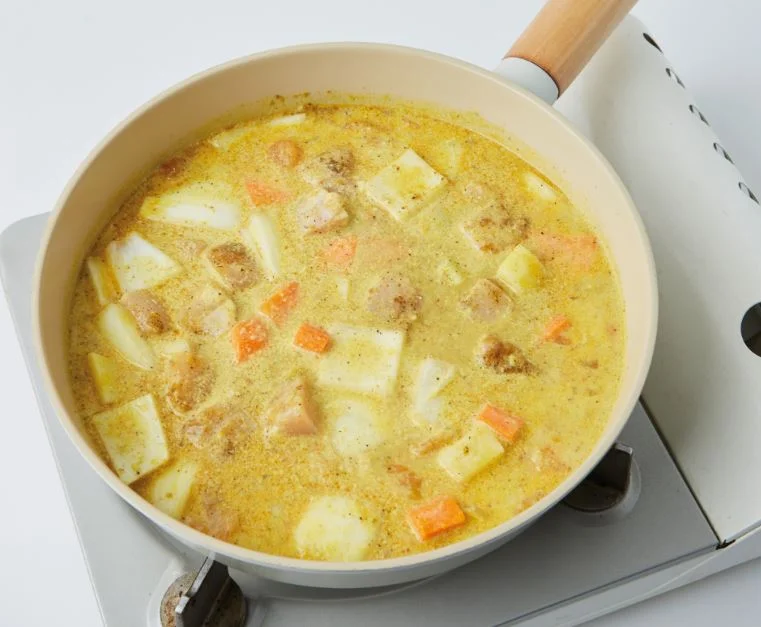 코코넛워터 토마토카레 5단계