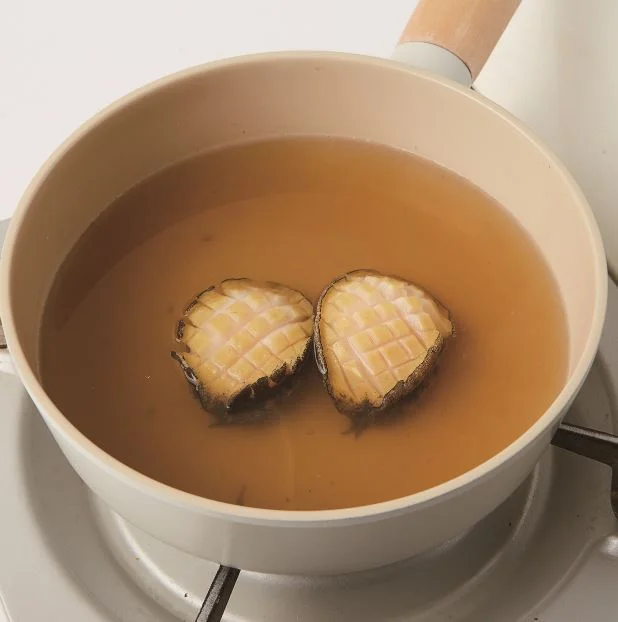 멸치 전복 저염국수 4단계