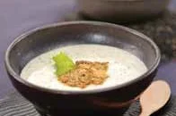 청국장 두부 검은깨 냉스프 3단계