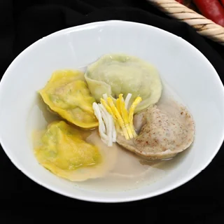 삼색소고기만두