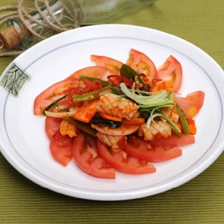 오징어토마토초무침