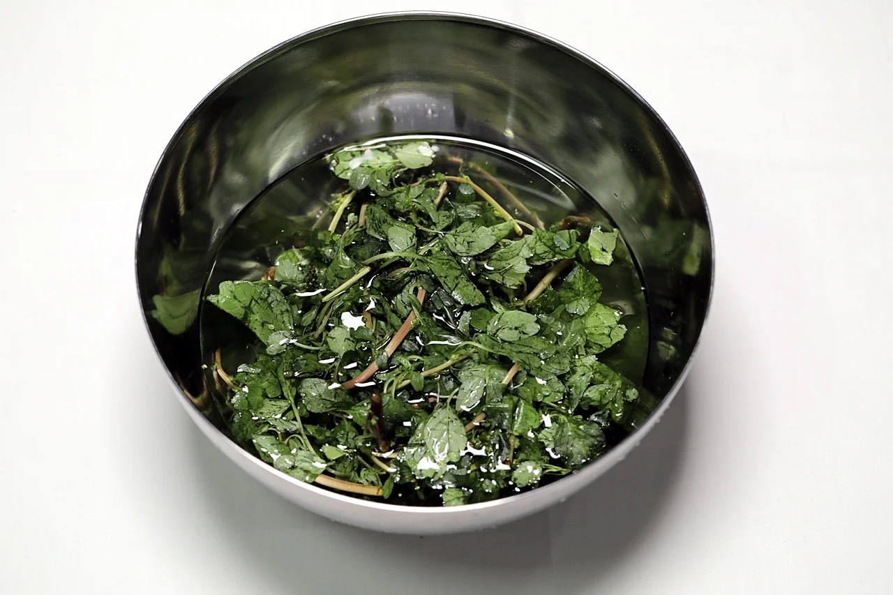 비름나물겉절이 2단계