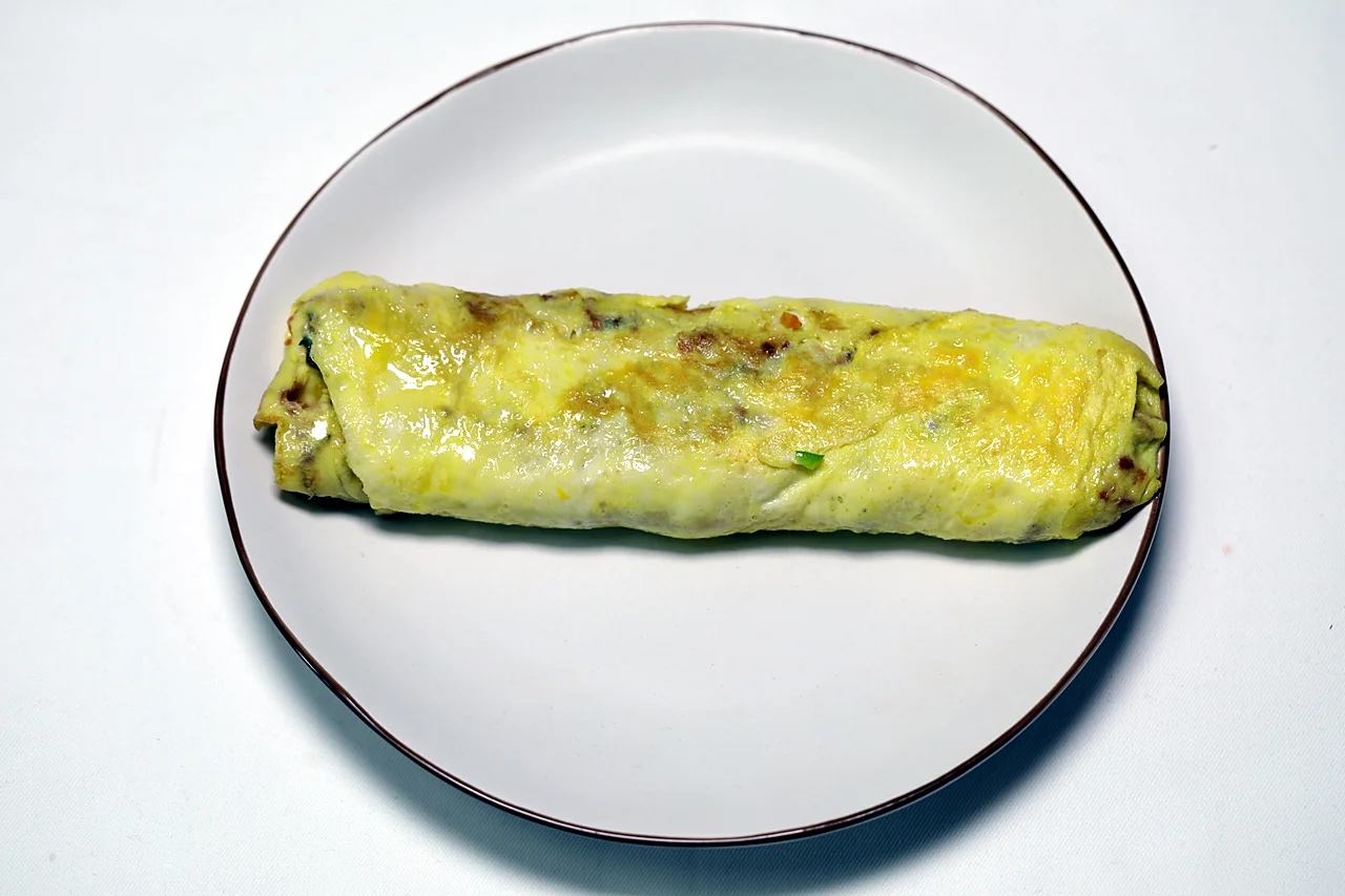 쑥호두달걀말이 5단계