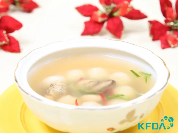 홍합 쌀옹심이국