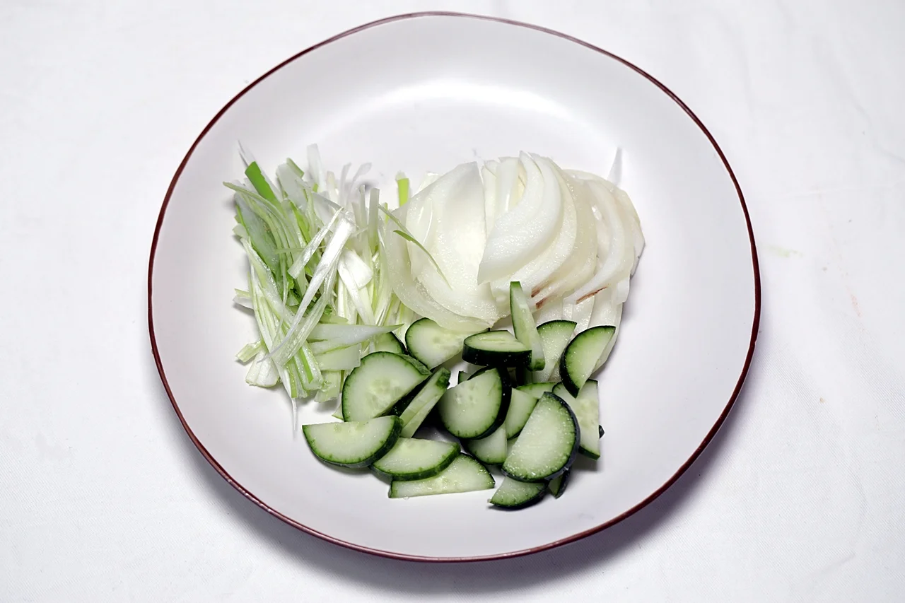 골뱅이무침 1단계