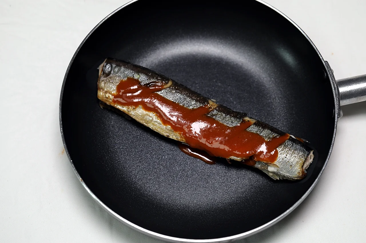 꽁치 양념구이 5단계