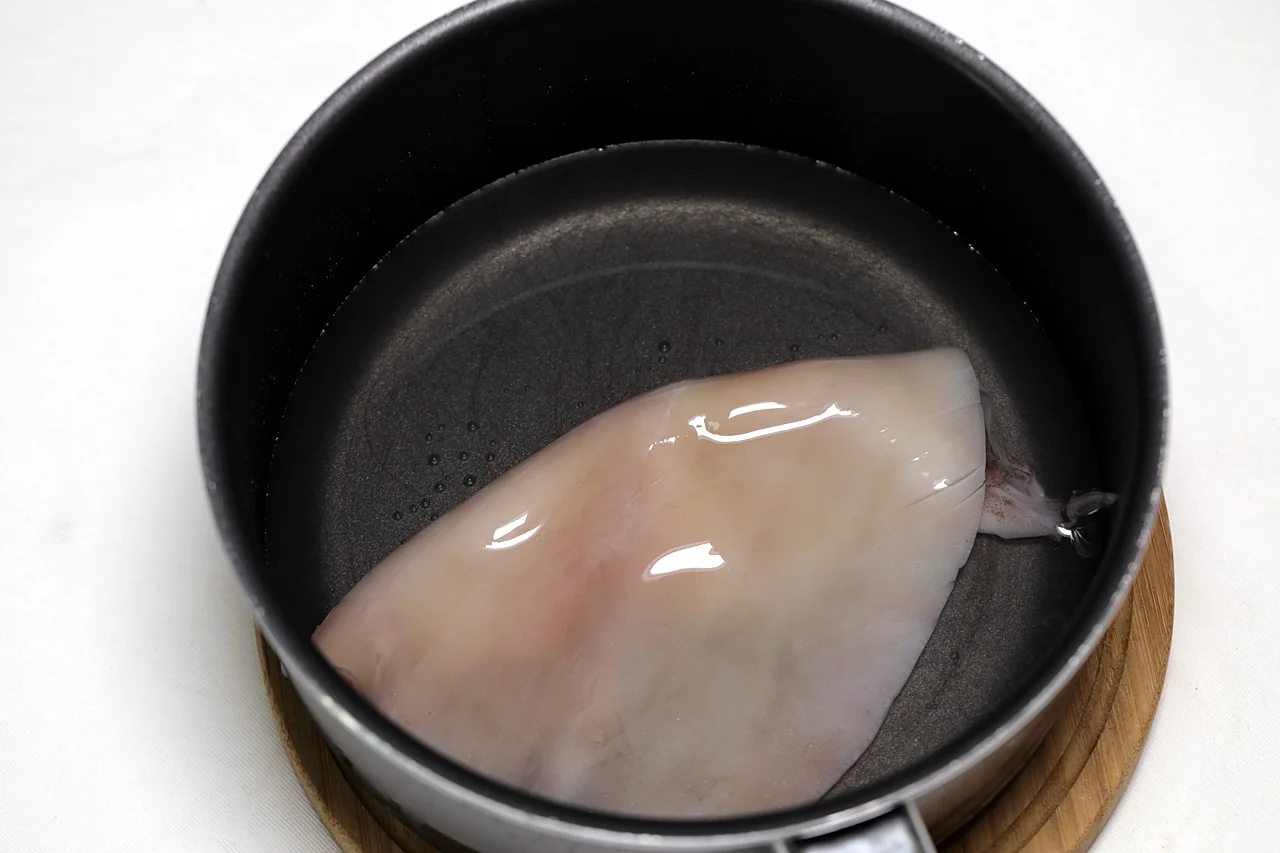 오징어말이 케첩조림 1단계