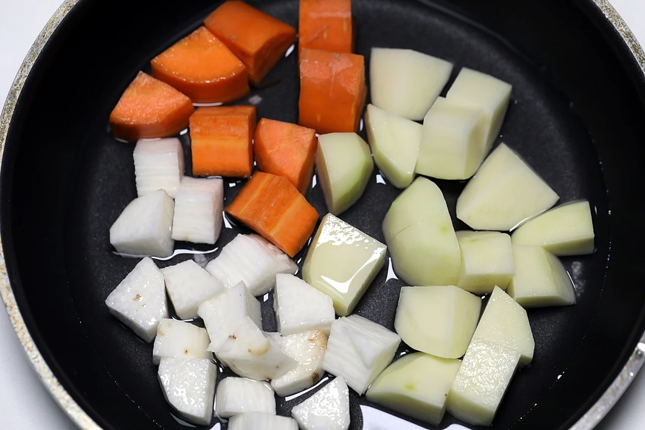 야채볶음 3단계