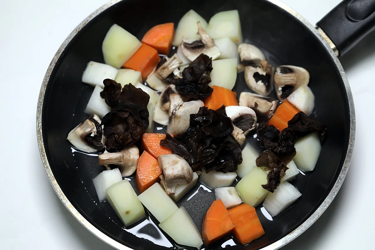 야채볶음 4단계