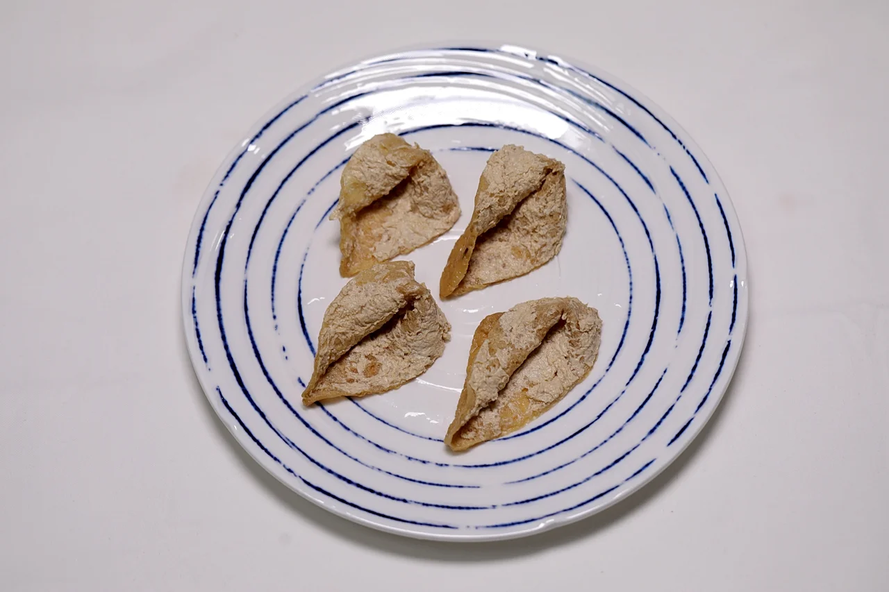 유부 달걀찜 1단계