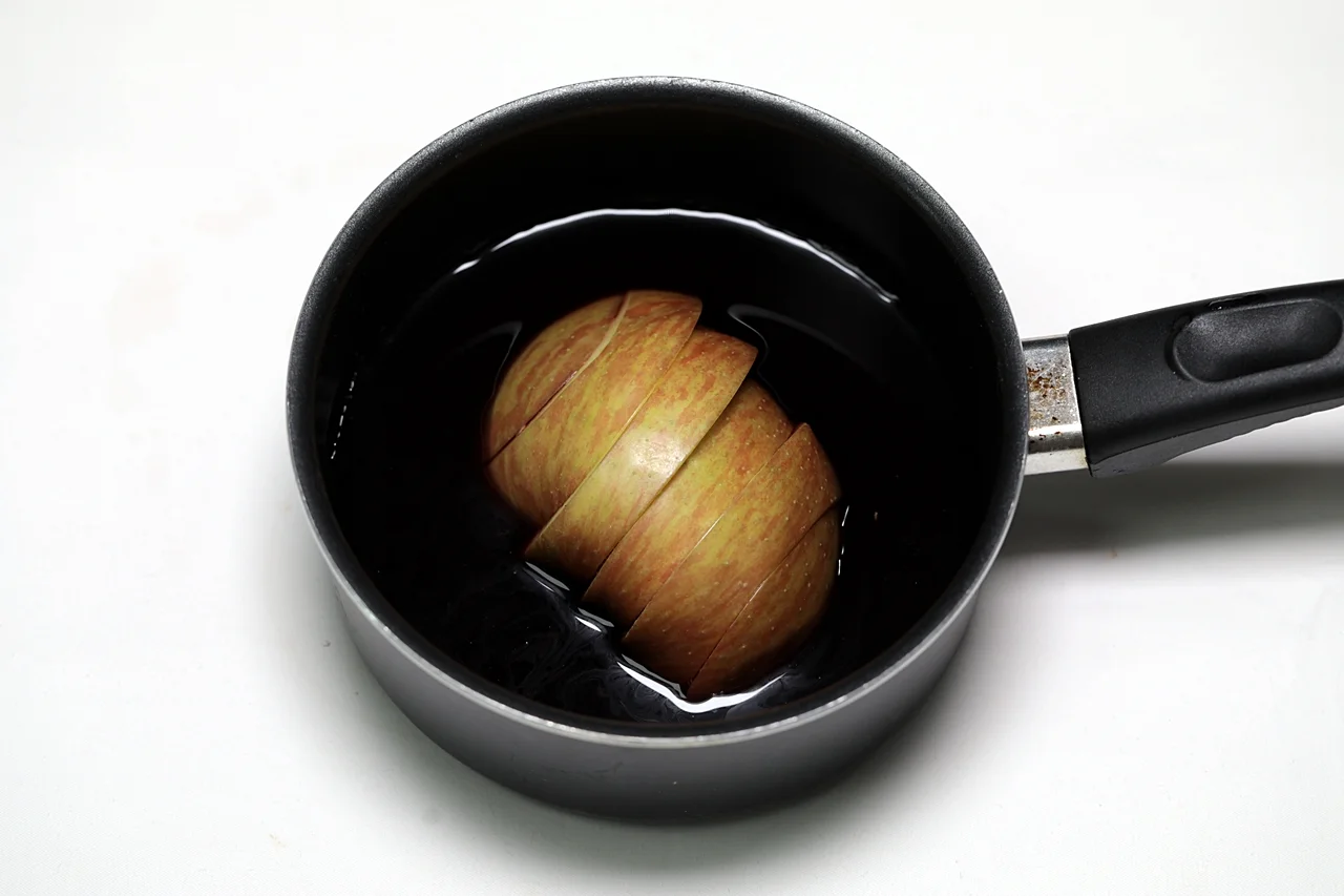 사과 포도주스 조림 3단계