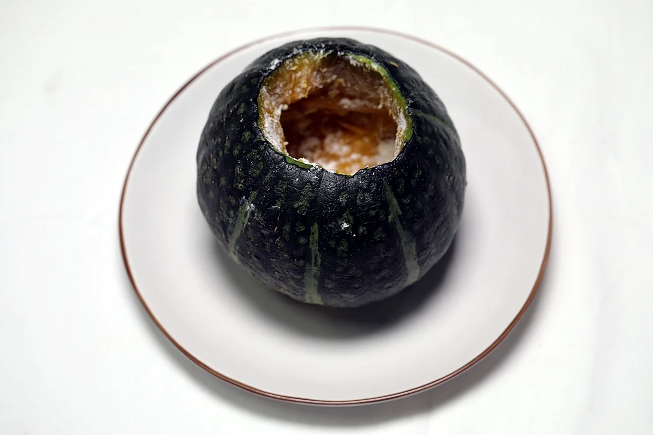 단호박 새우찜 5단계