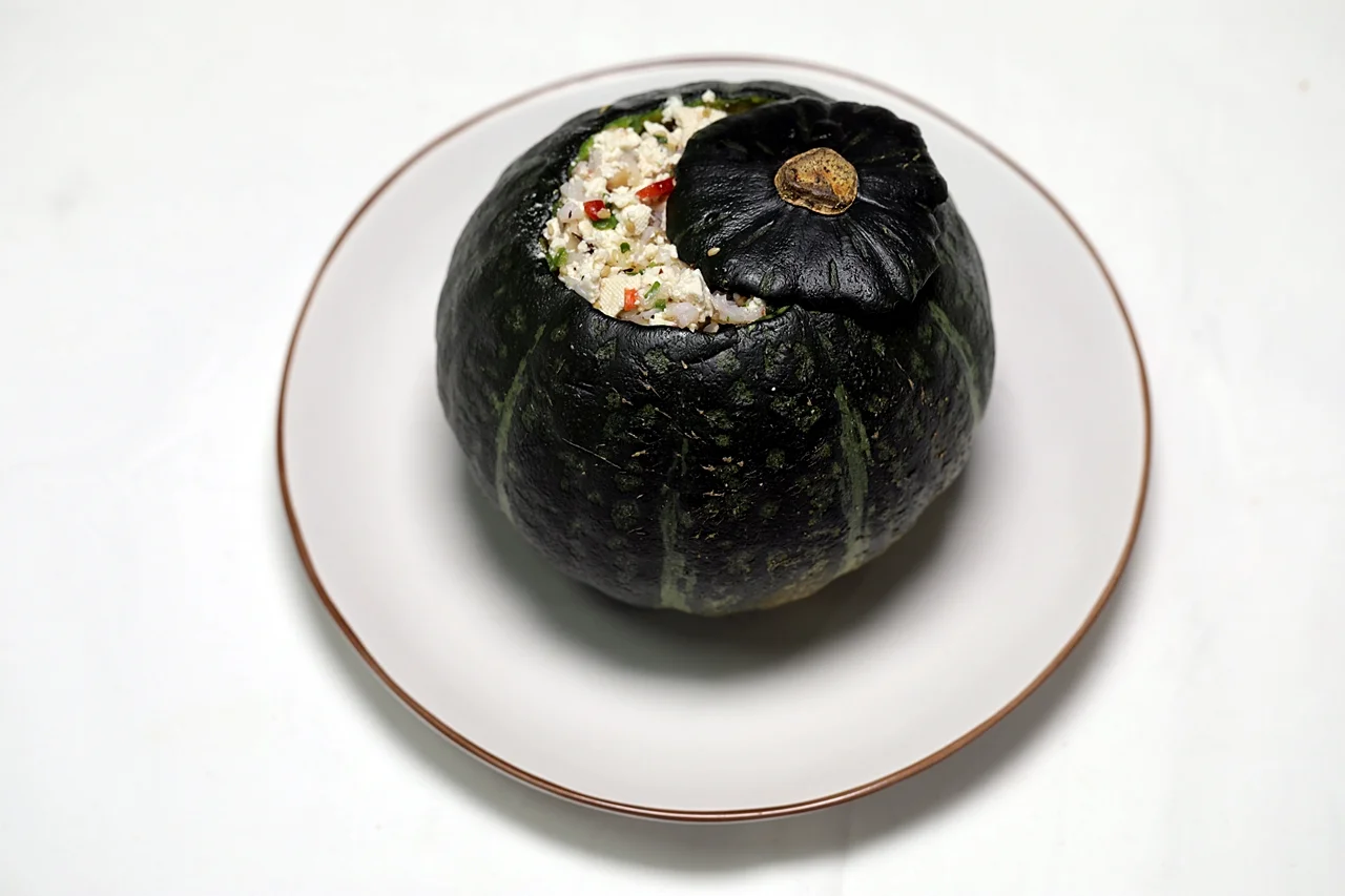 단호박 새우찜 6단계